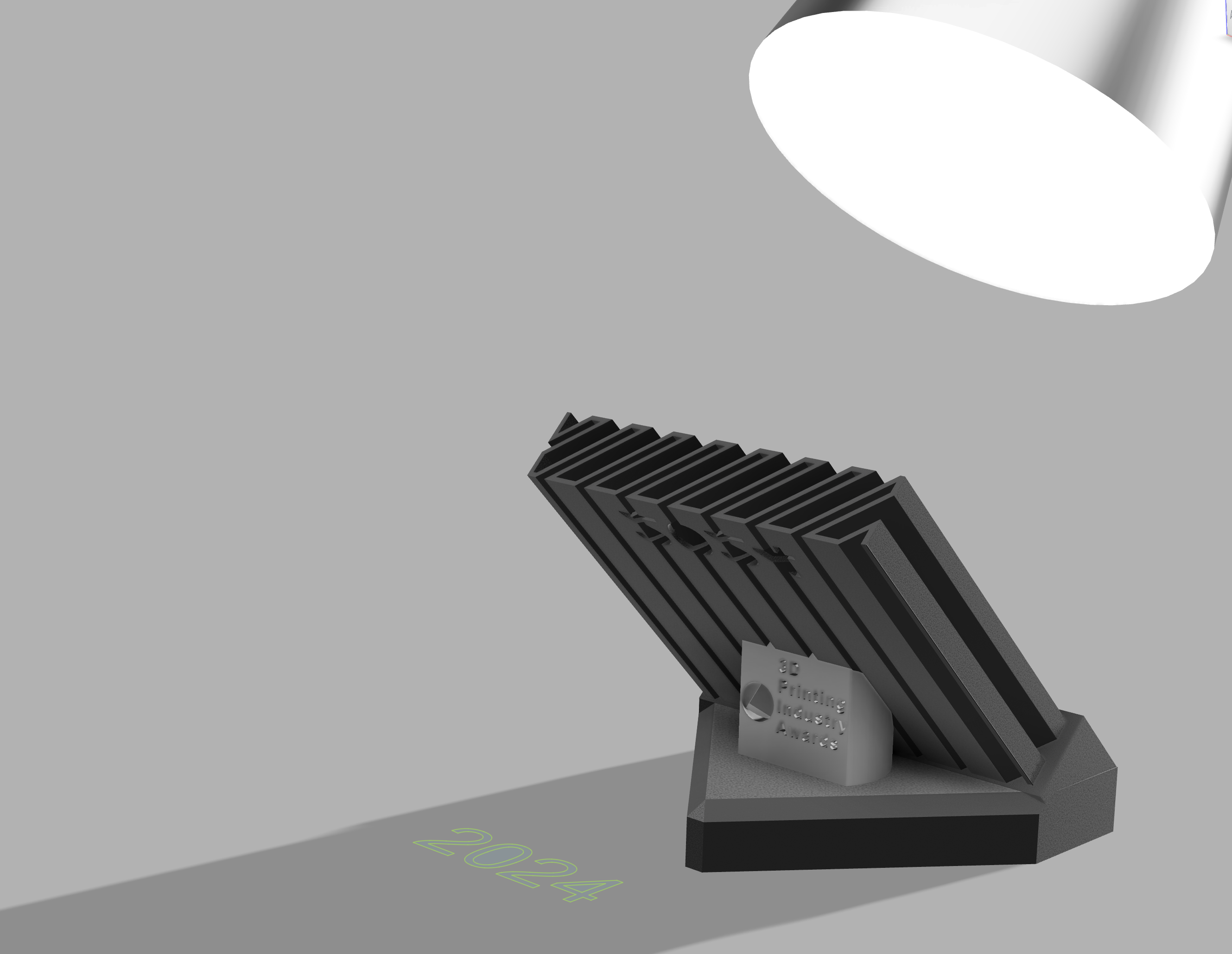 3D Printing Award 2024 Trophy _ with 2024 shading