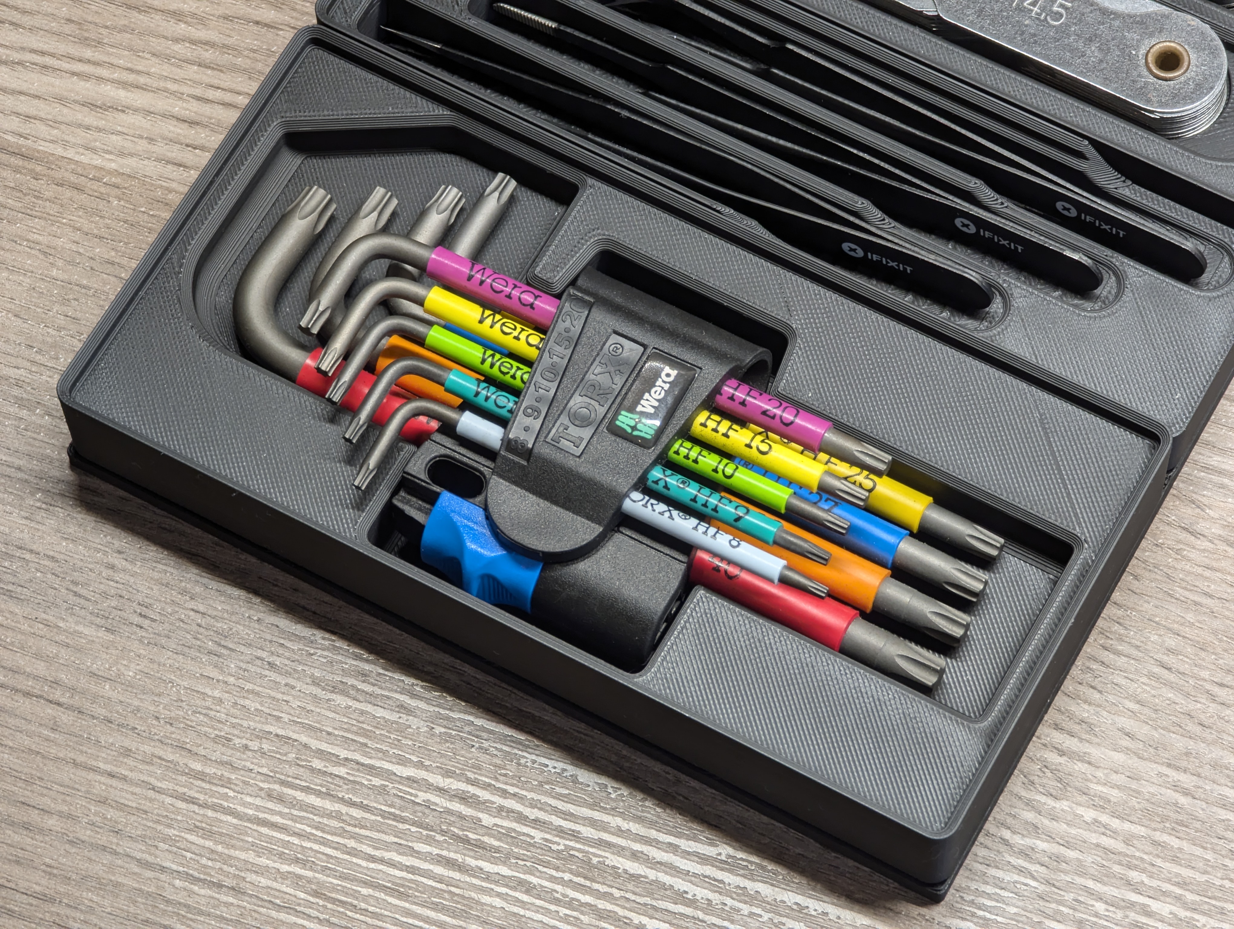 Gridfinity Wera Torx L-Wrenches Bin