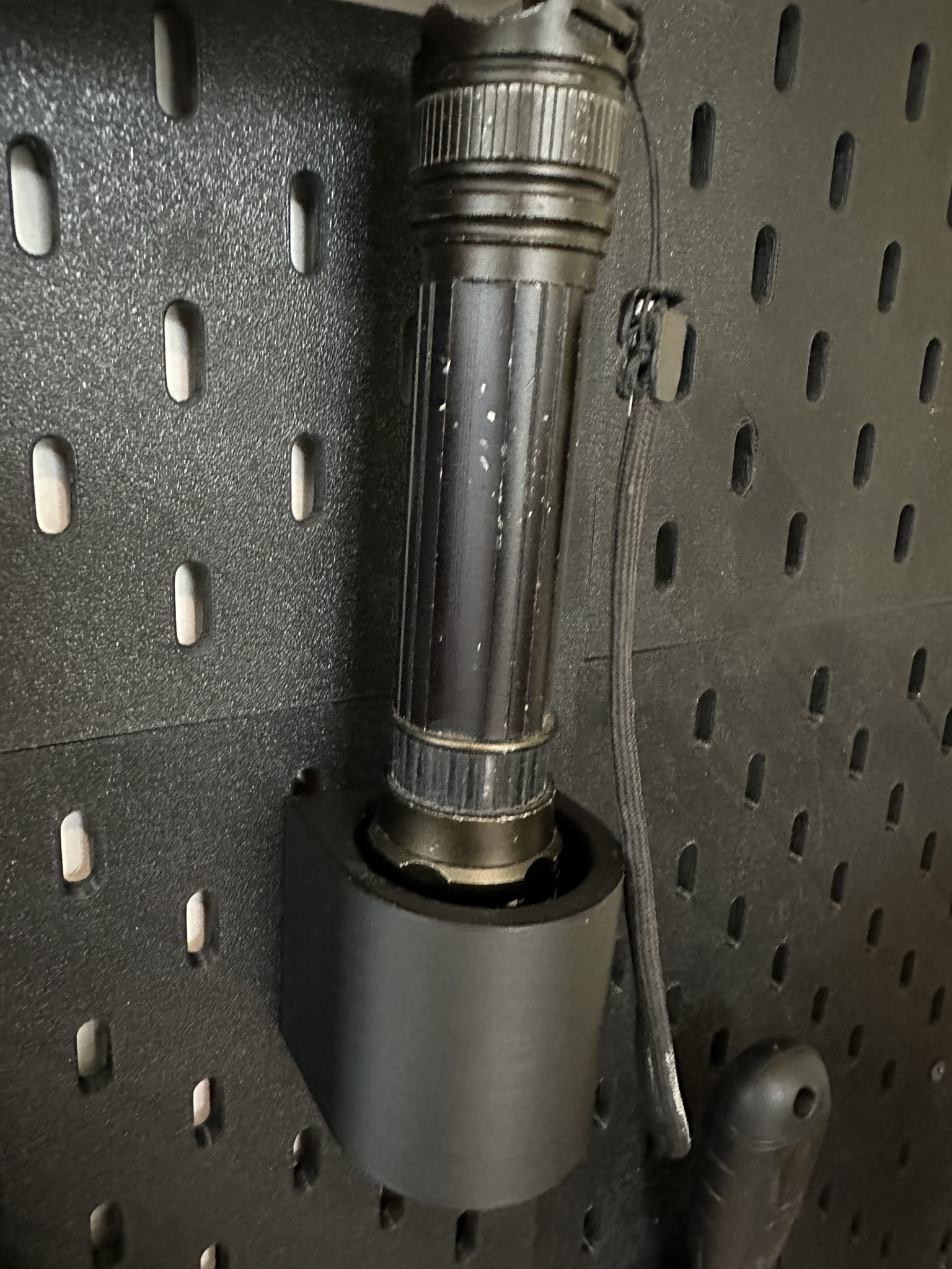 IKEA Skadis Flashlight Holder - 35mm Diameter