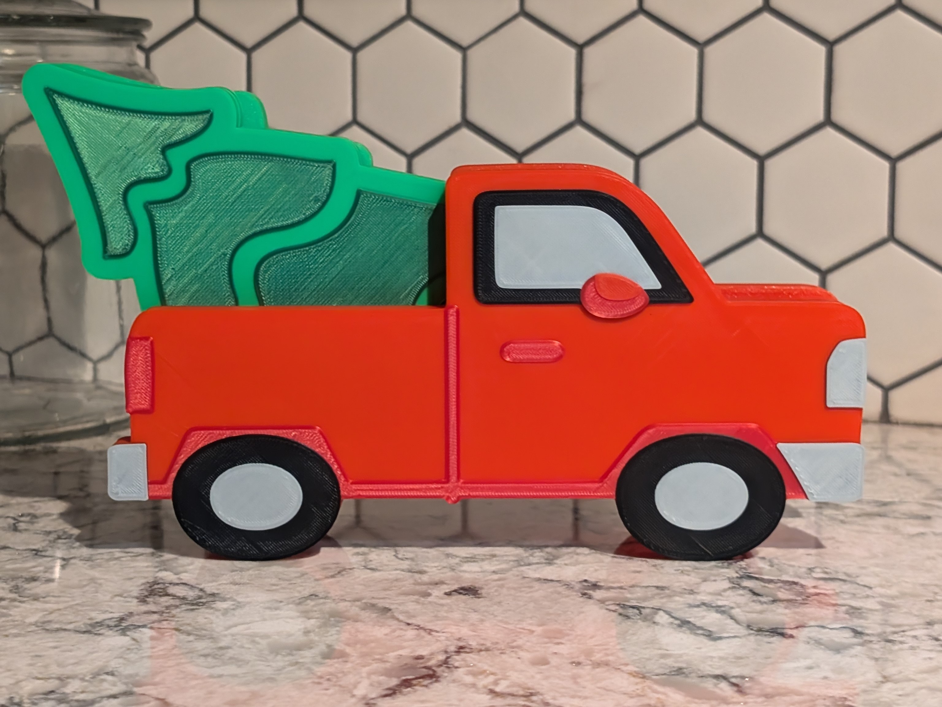 Christmas Tree Coaster Set with Truck Holder — miniatura 3