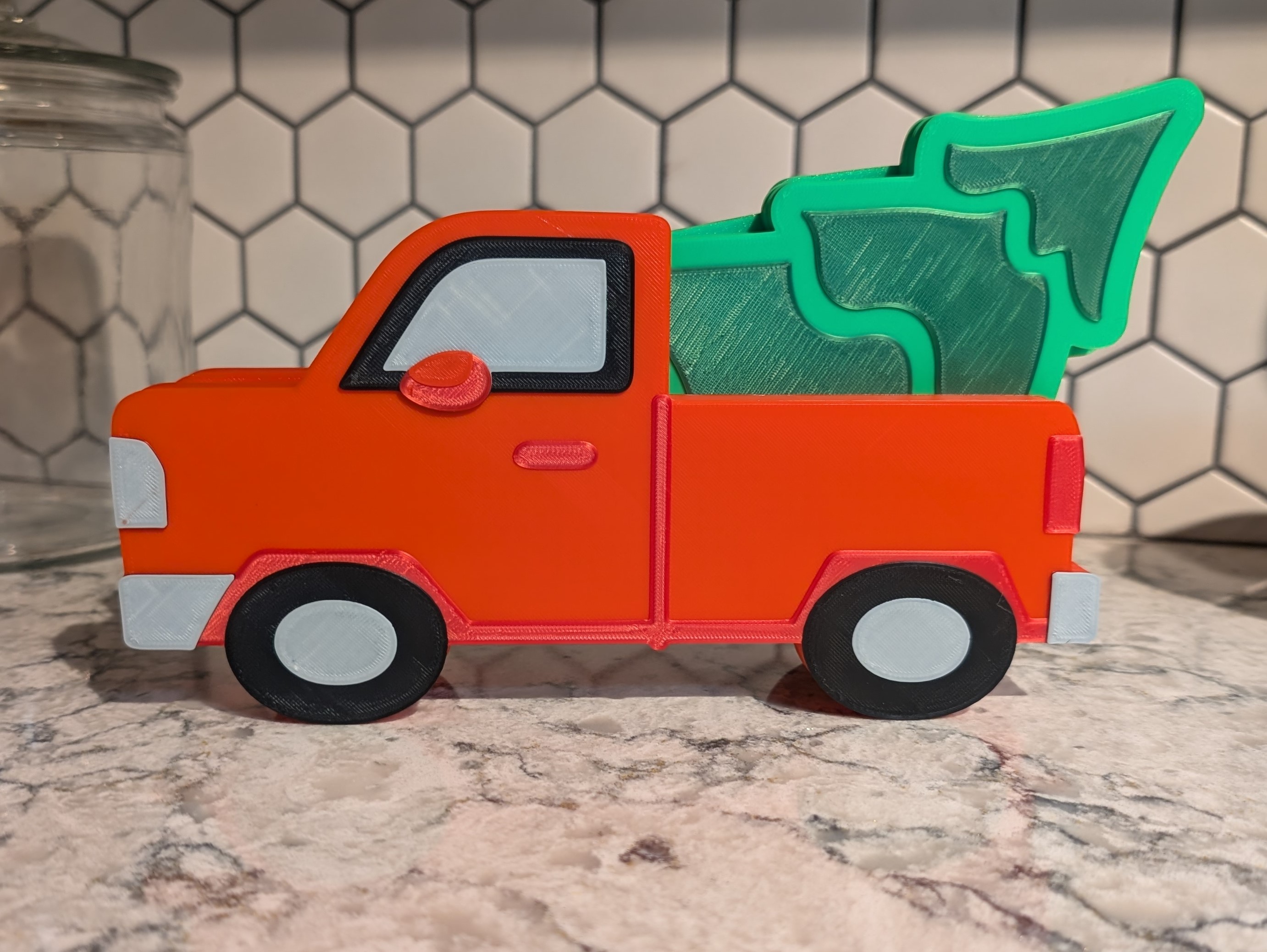Christmas Tree Coaster Set with Truck Holder — miniatura 2
