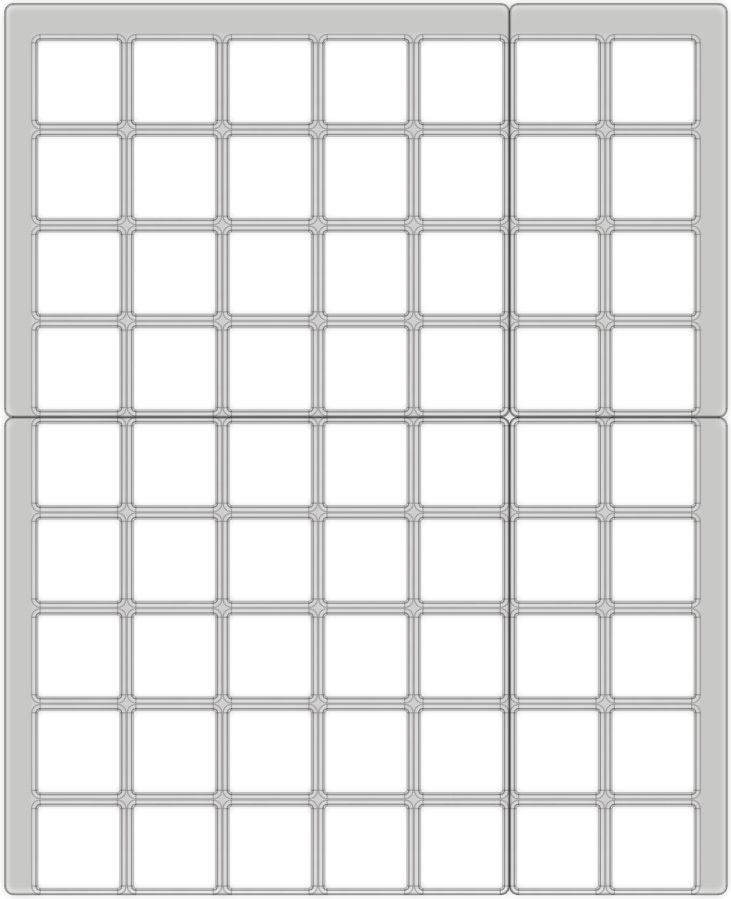 Gridfinity Baseplate - Ikea Malm Desk