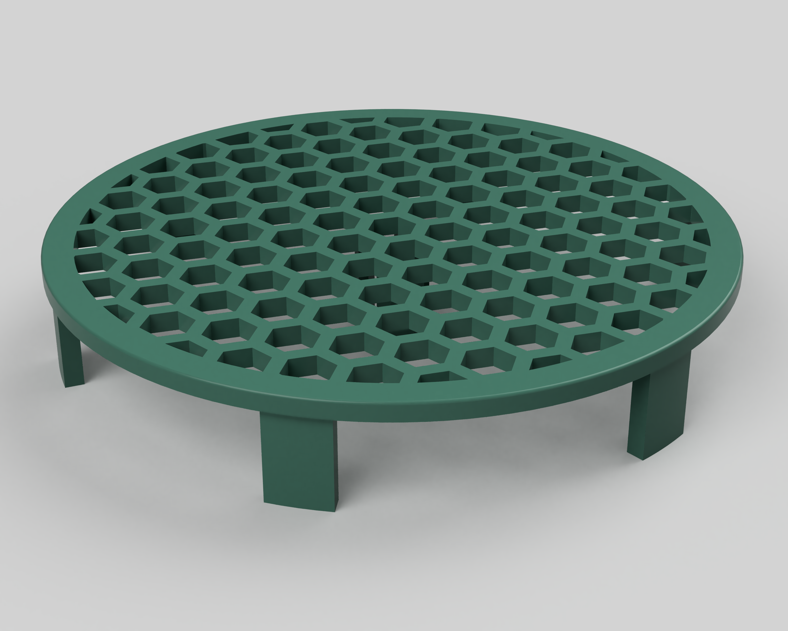 flower pot saucer against waterlogging with honeycomb pattern