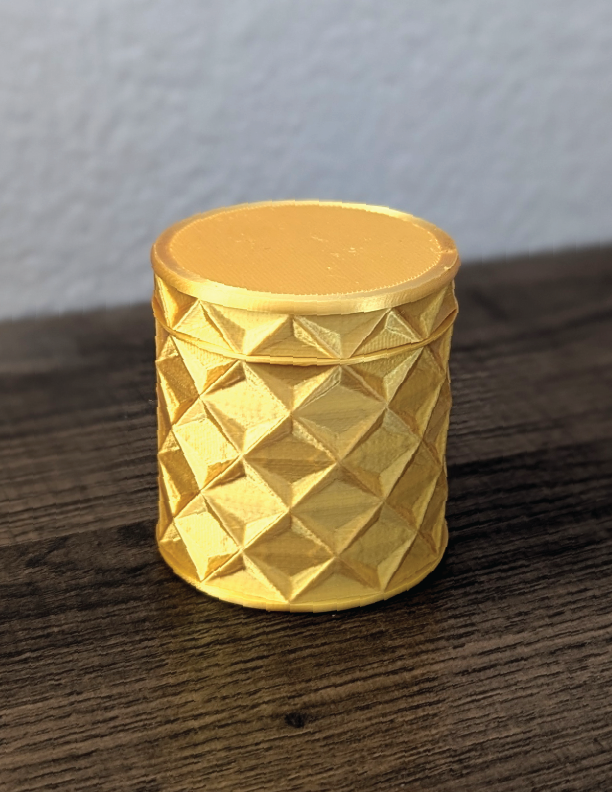 Geodesic Twist Container 2 parts. Ready to print