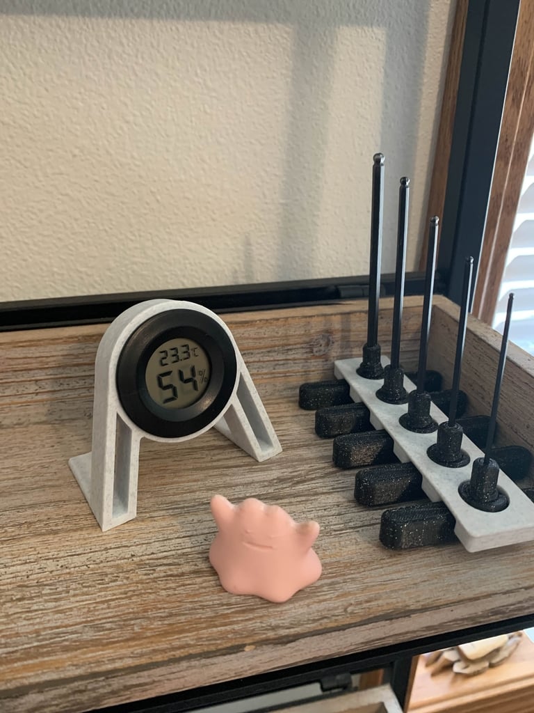 Miniatura 3 do modelo 3D Humidity / Temperature sensor - Hygrometer Stand