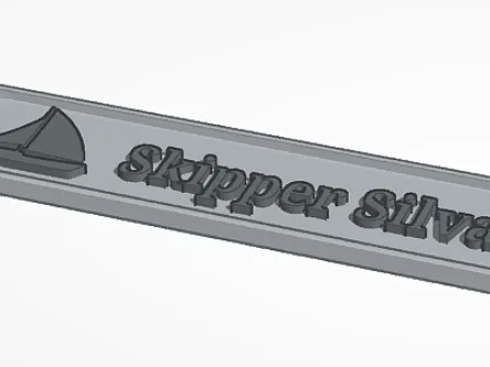 Door Tag "Sailing Boat & Skipper"