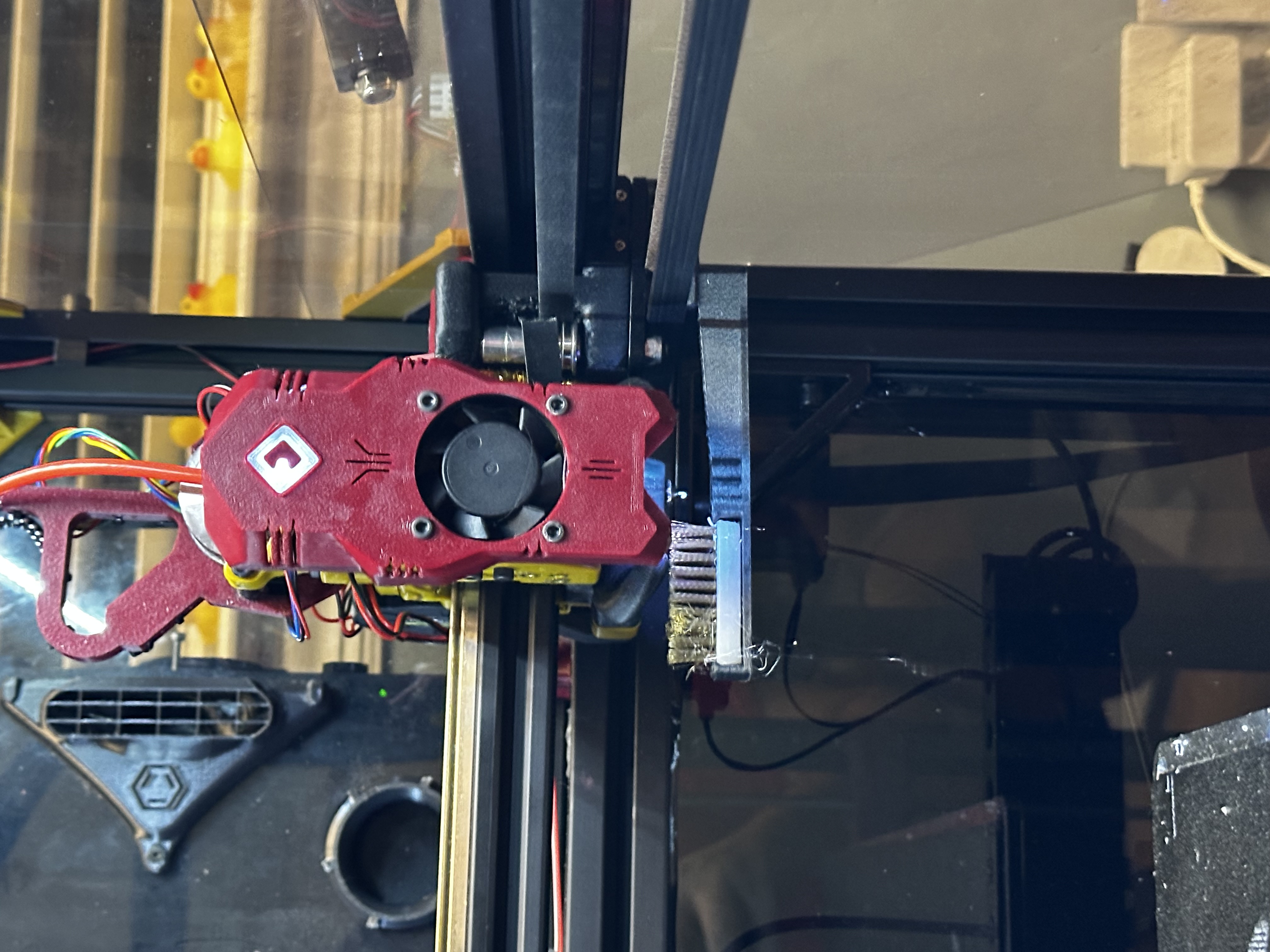 Ratrig Vcore 3.1 IDEX Gantry mounted nozzle wipe
