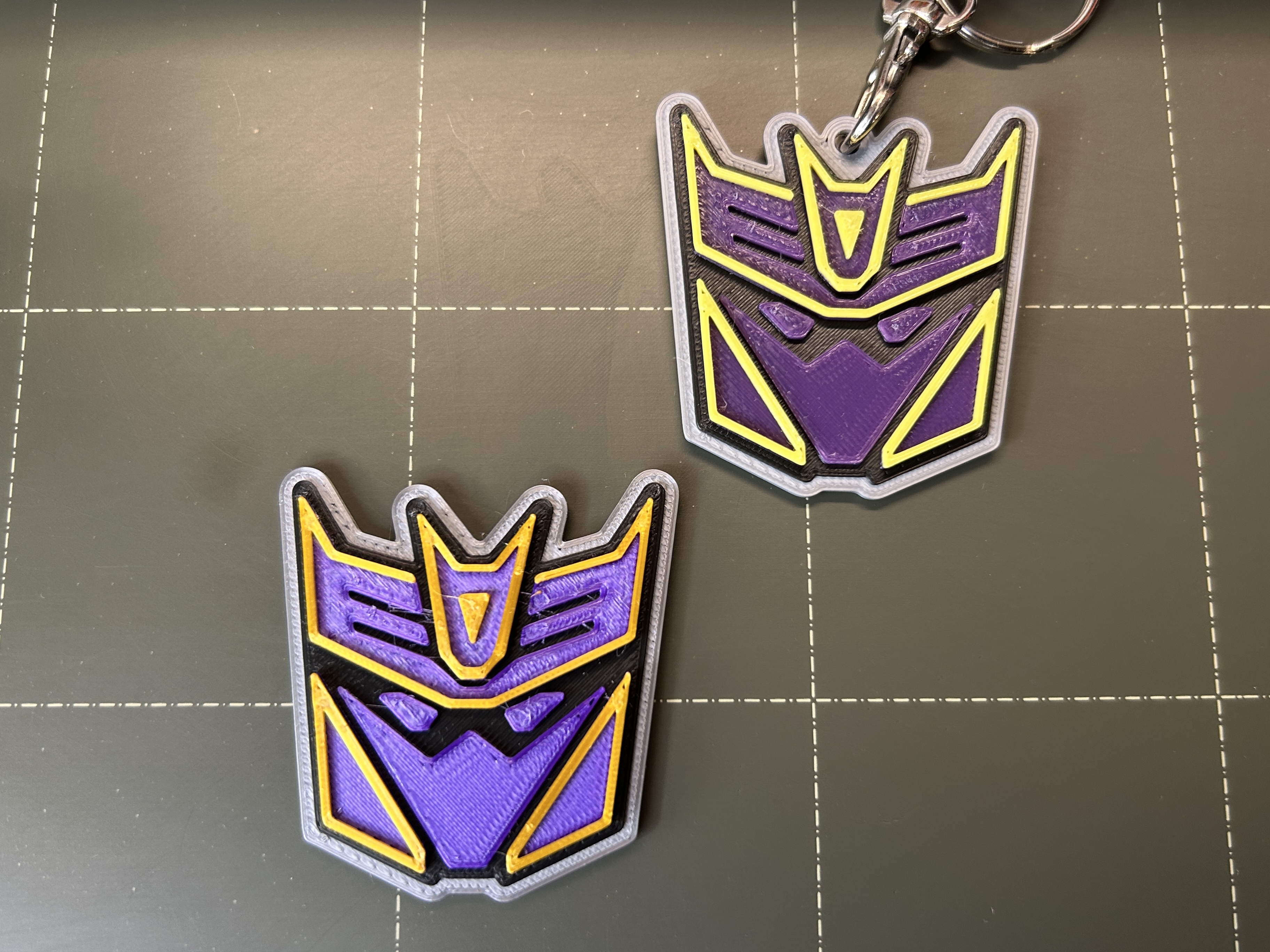Transformers Megatronus Prime Badge & Keychain
