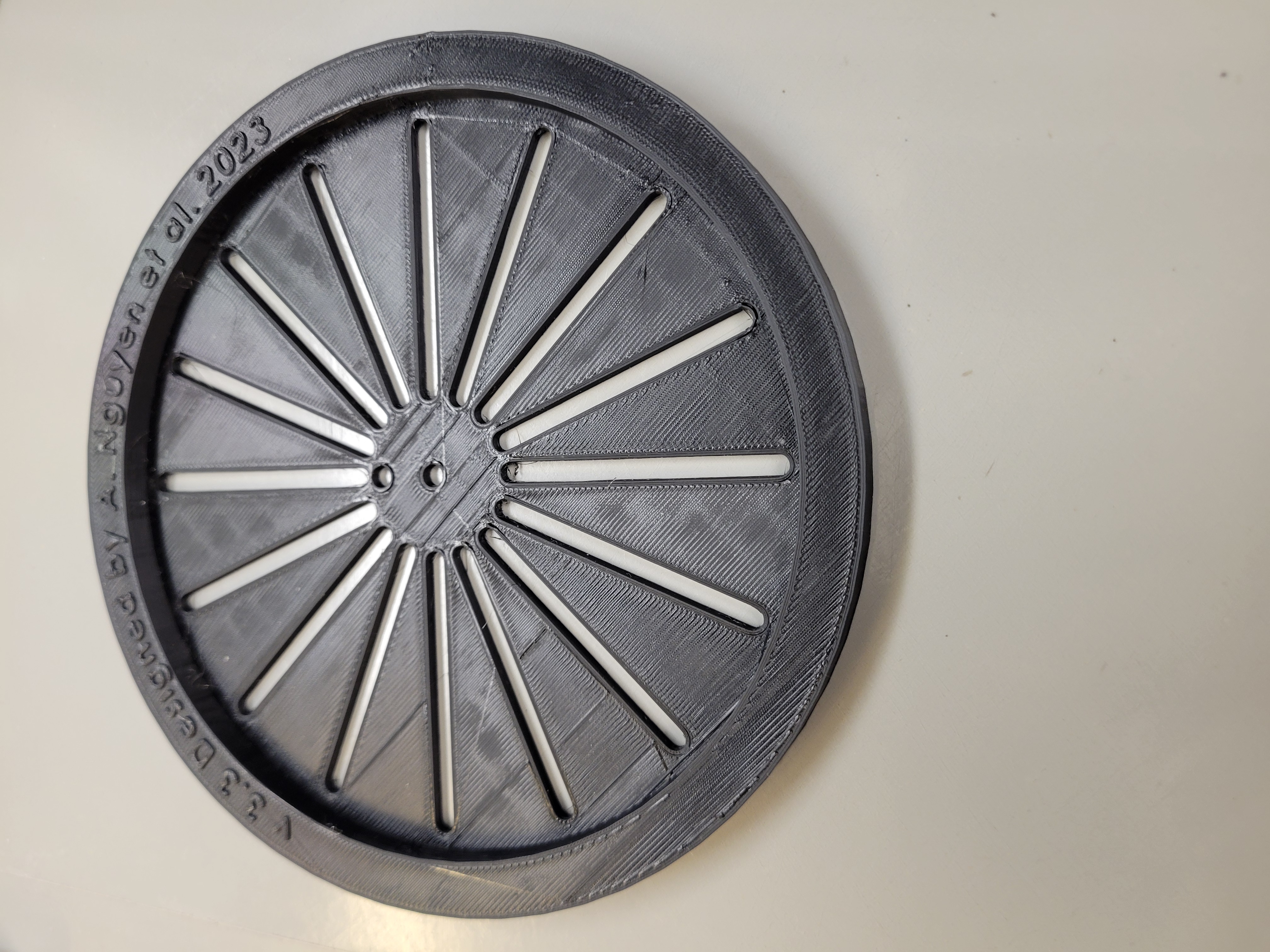 Spiral Gradient Dilution Plate Stencil