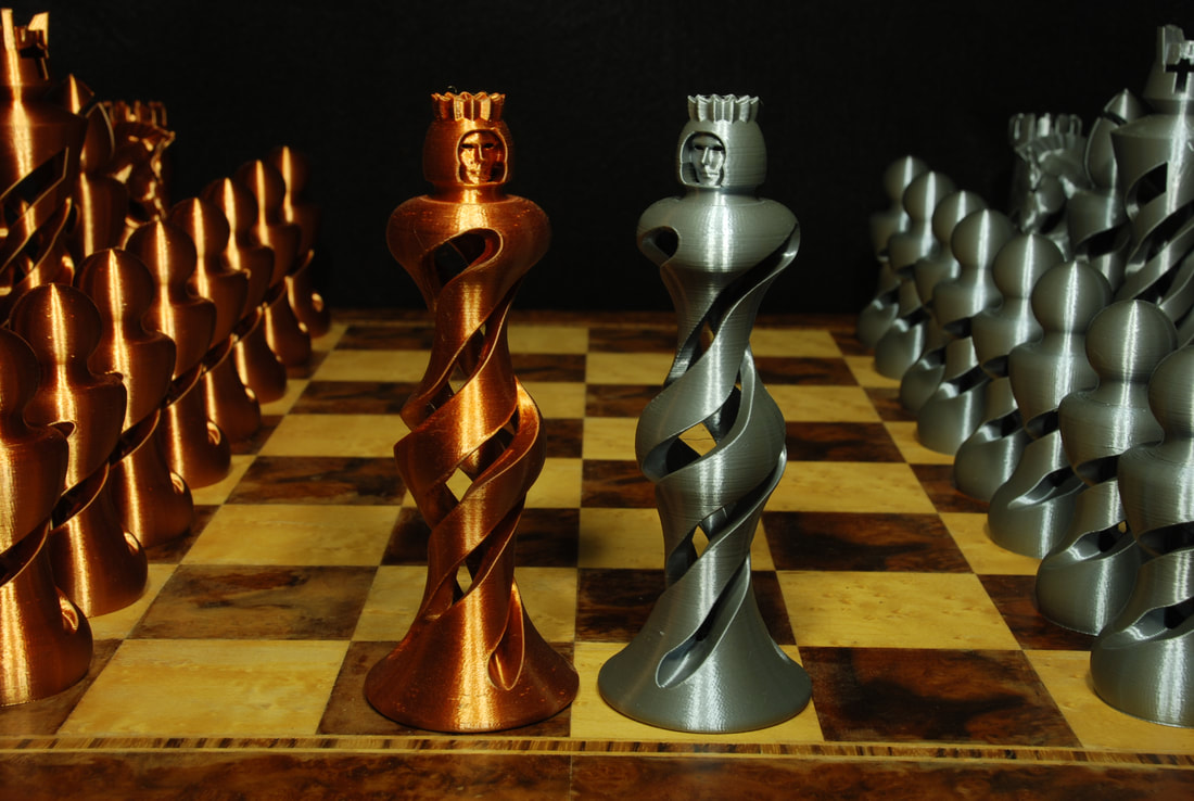 Miniatura 7 do modelo 3D Organic Chess Set