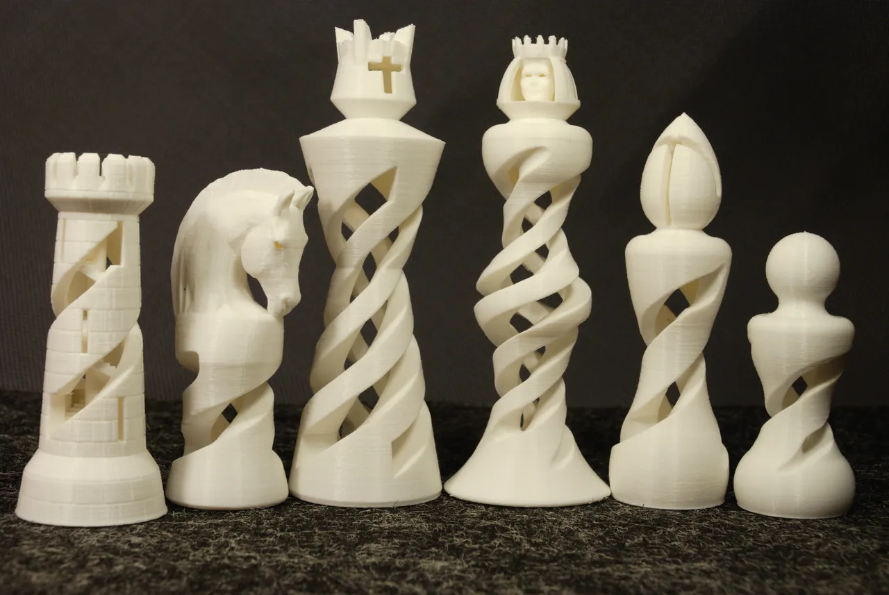 Chess king queen knight | 3D Print Model