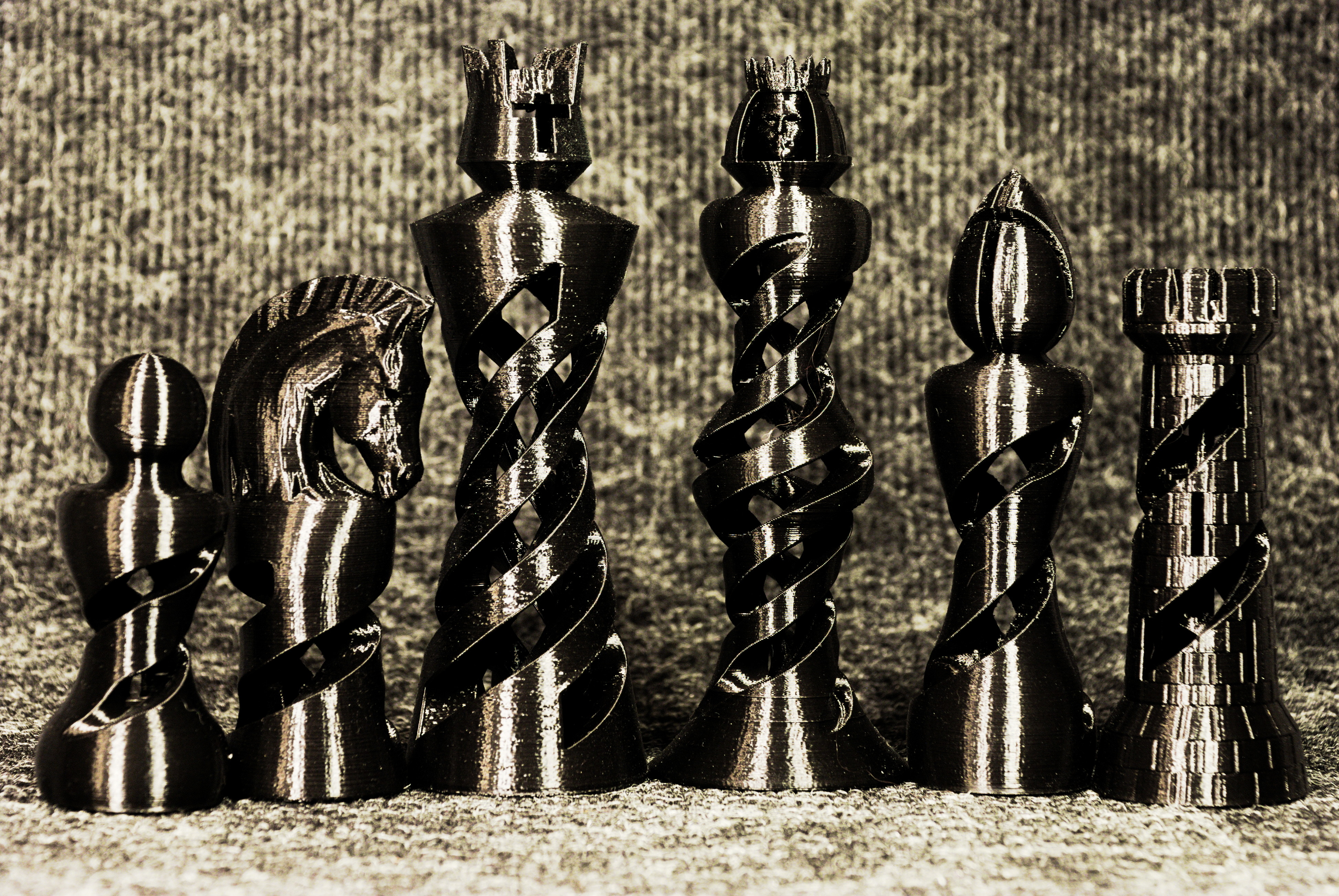 Miniatura 12 do modelo 3D Organic Chess Set