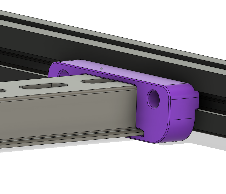 DIN 35x15 mount for 2020 V-Slot or T-Slot - Offcenter