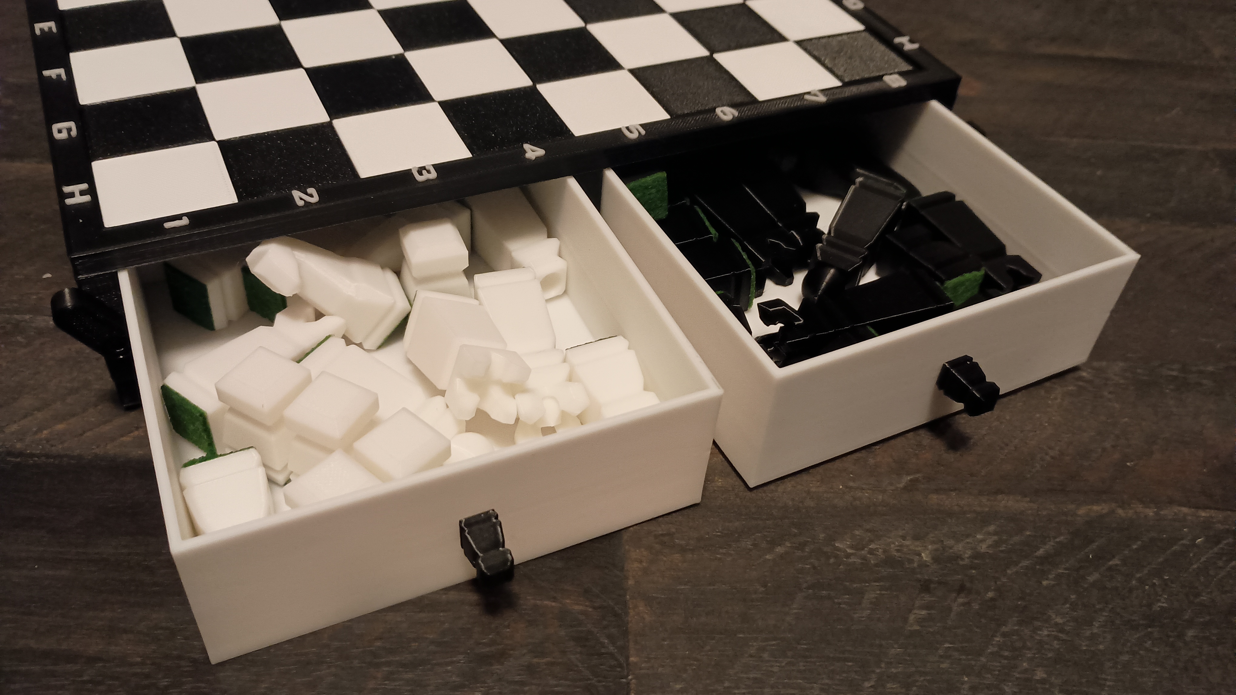 Chess &amp; checkers travel set by johnmallen44 | Download free STL model ...