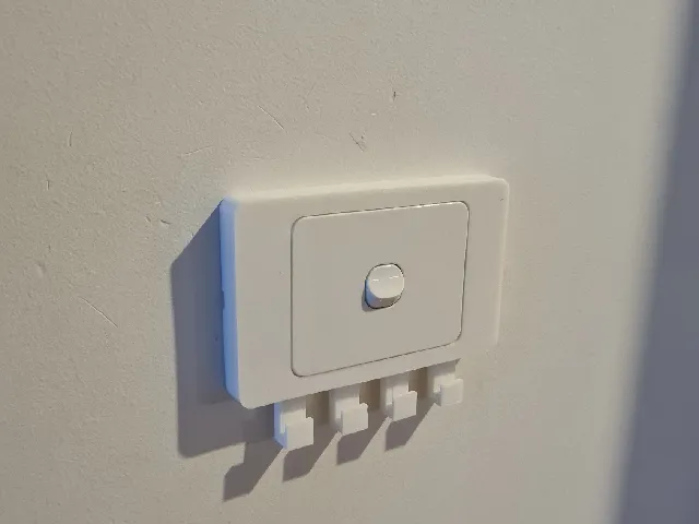 Horizontal Light Switch Cover (with hooks)
