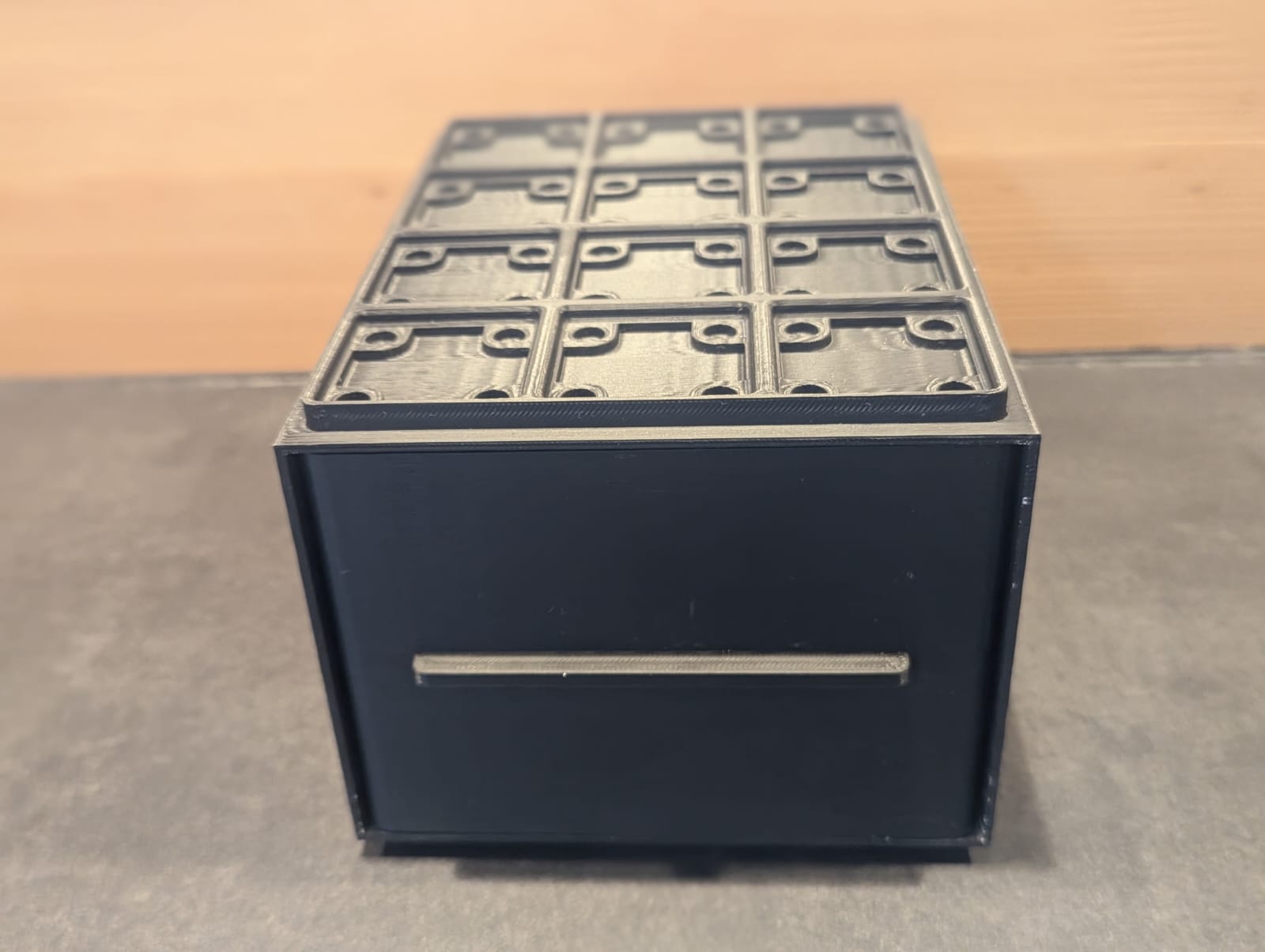 Gridfinity chest with 1 drawer 3x4x13 3D model thumbnail