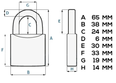 Key and padlock sleeve Three Circles 264 — miniatura 2