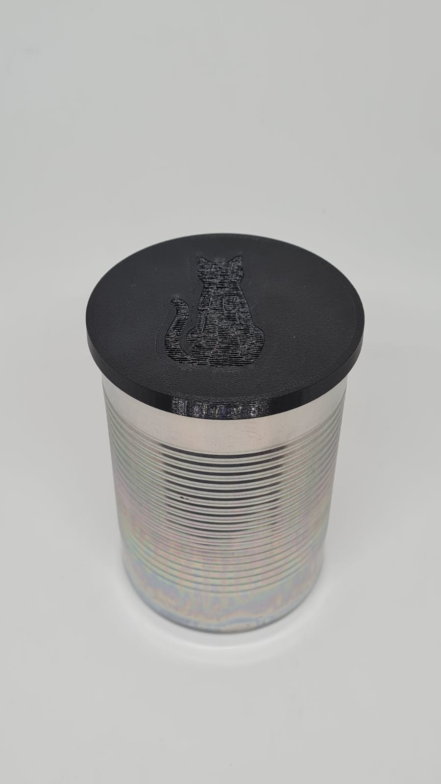 Cat food jar lid