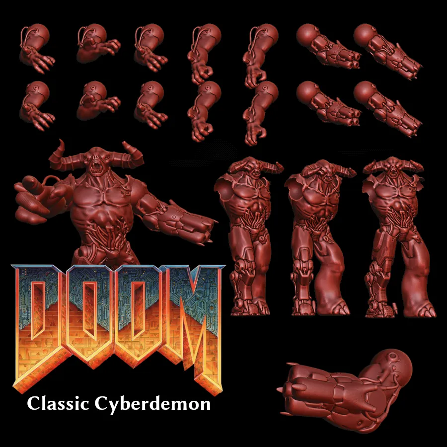 Doom - Cyberdemon Classic (Tyrant) by kaucukovnik.vi