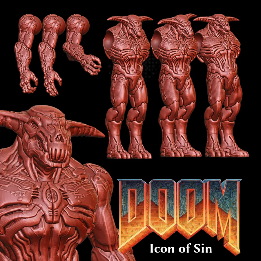 Doom - Icon of Sin by kaucukovnik.vi | Download free STL model ...