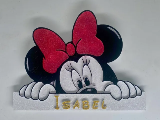 Targa di Minnie con nome