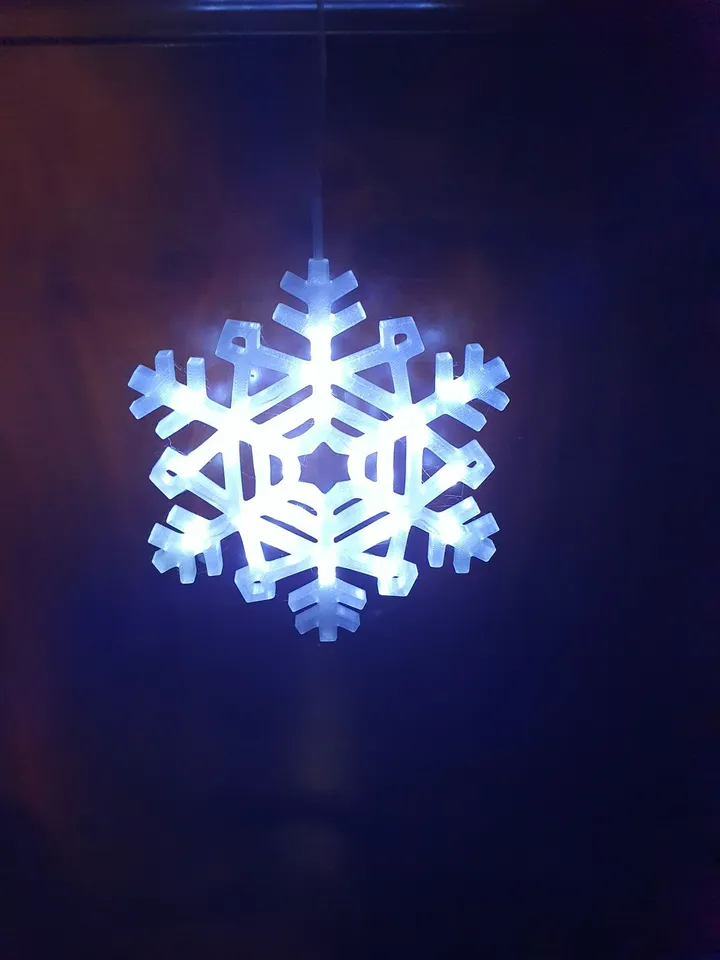 Christmas snowflake LED by fskifte | Download free STL model ...