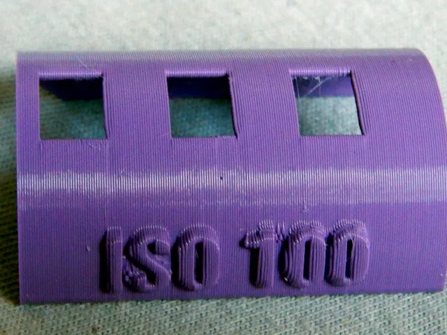 Schablone für DX-Code ISO 100; Template for DX code ISO 100
