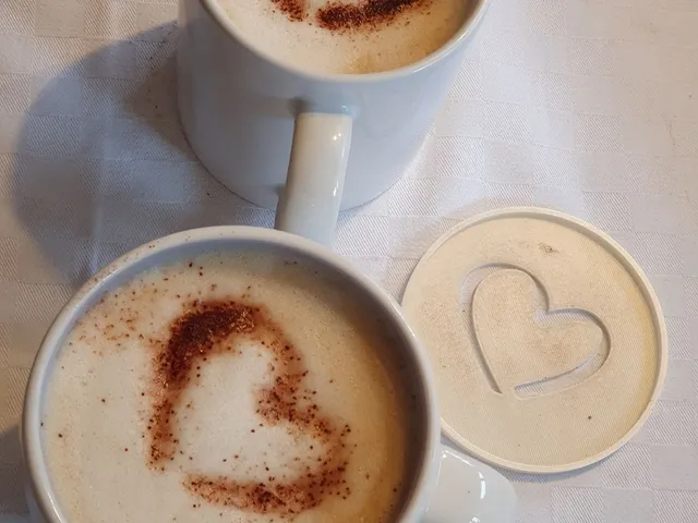 HEART Coffee/Cappuccino Decoration Template