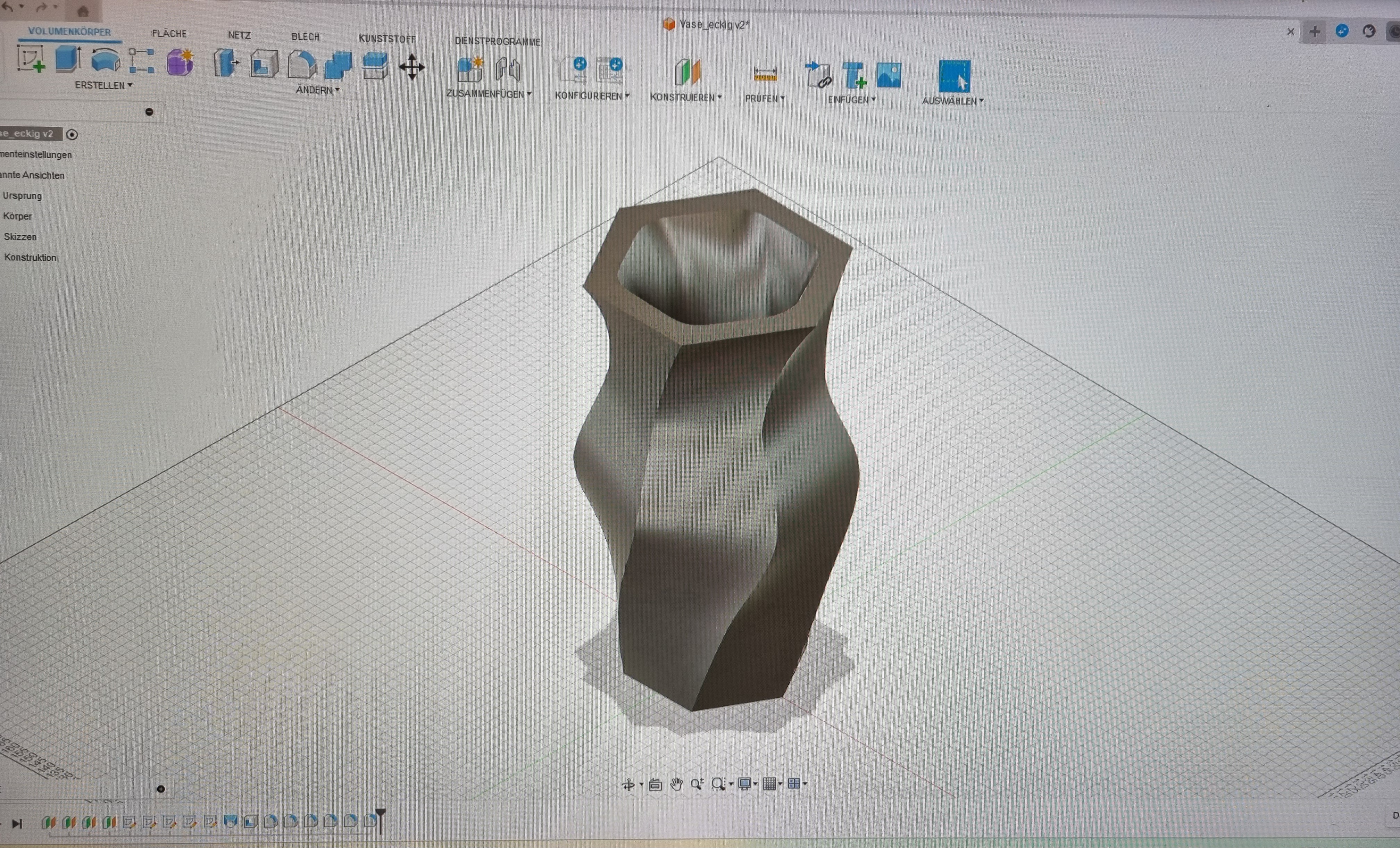 Vase eckig