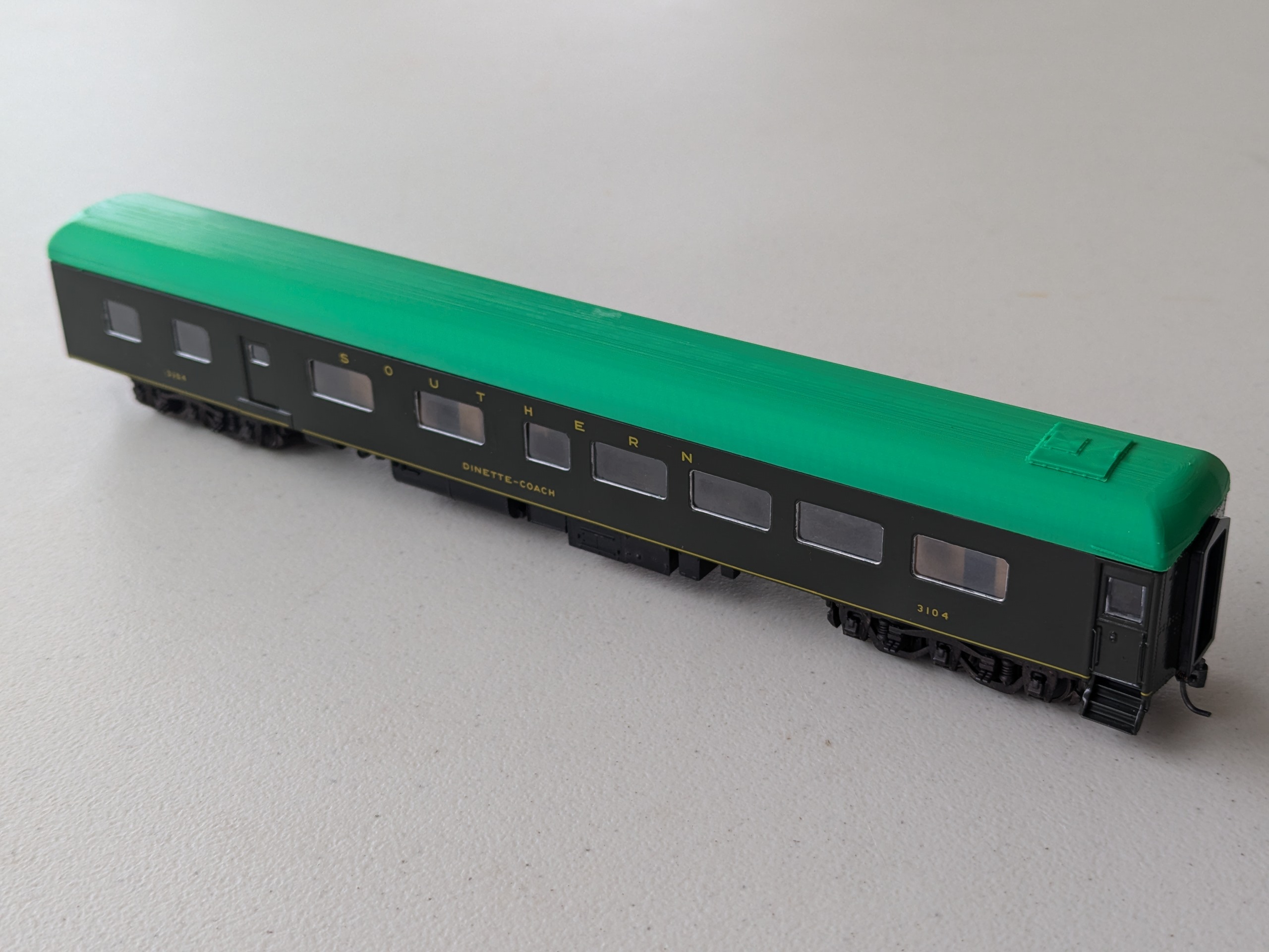 Full Turtleback Roof for HO scale Walthers Pullman Sleepers V2