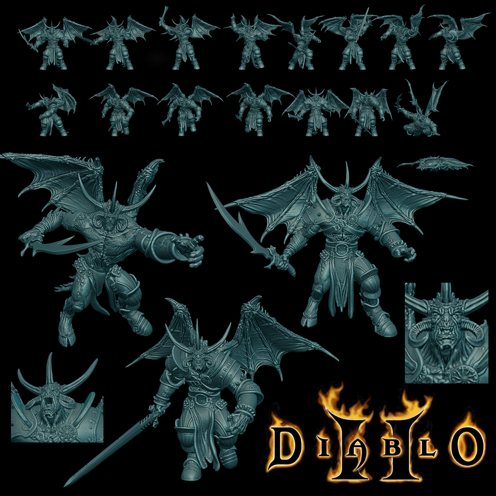 Diablo II - Izual + Greater Demons