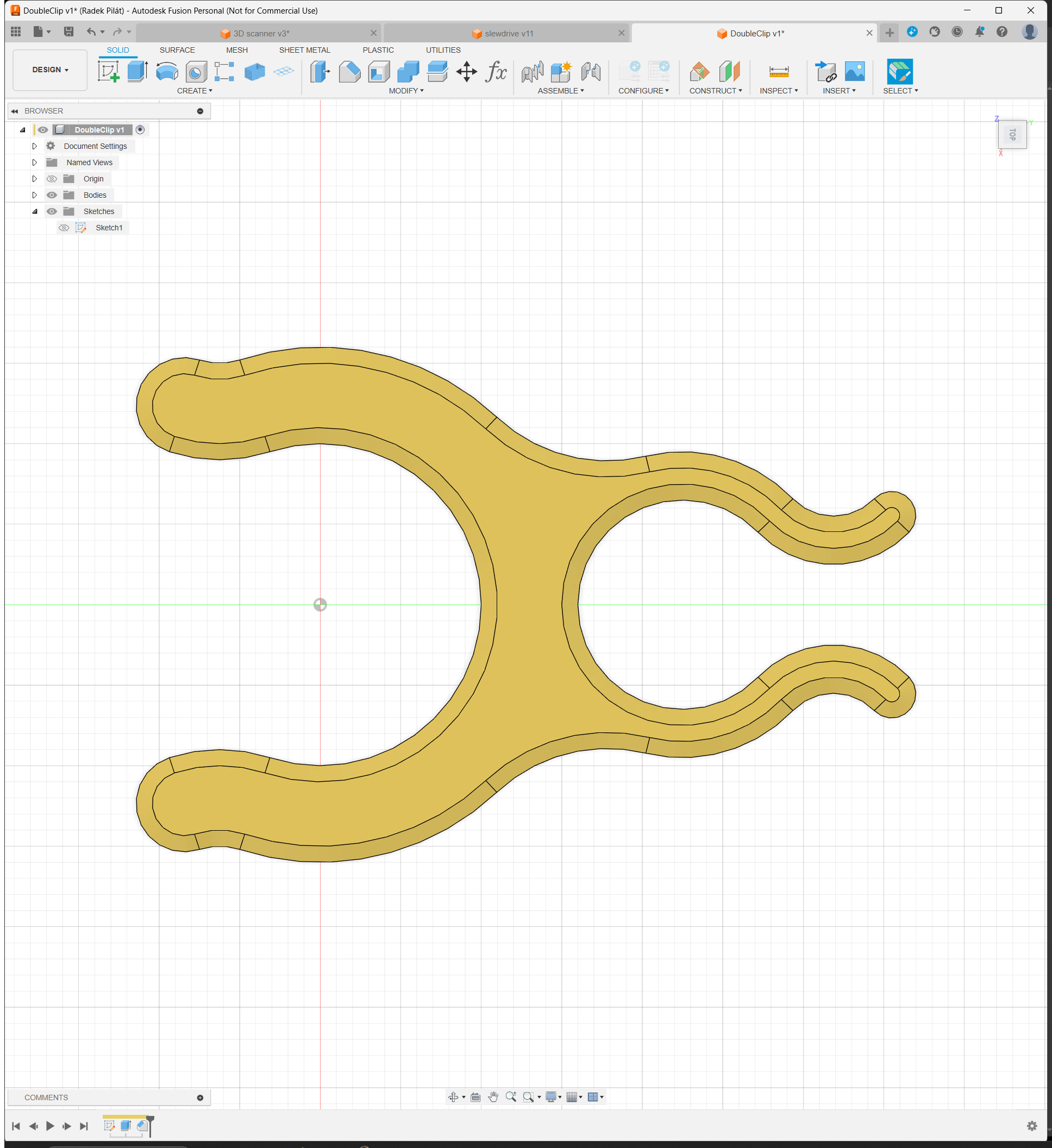 DoubleClip (fully parametric; f3d) — miniatura 2