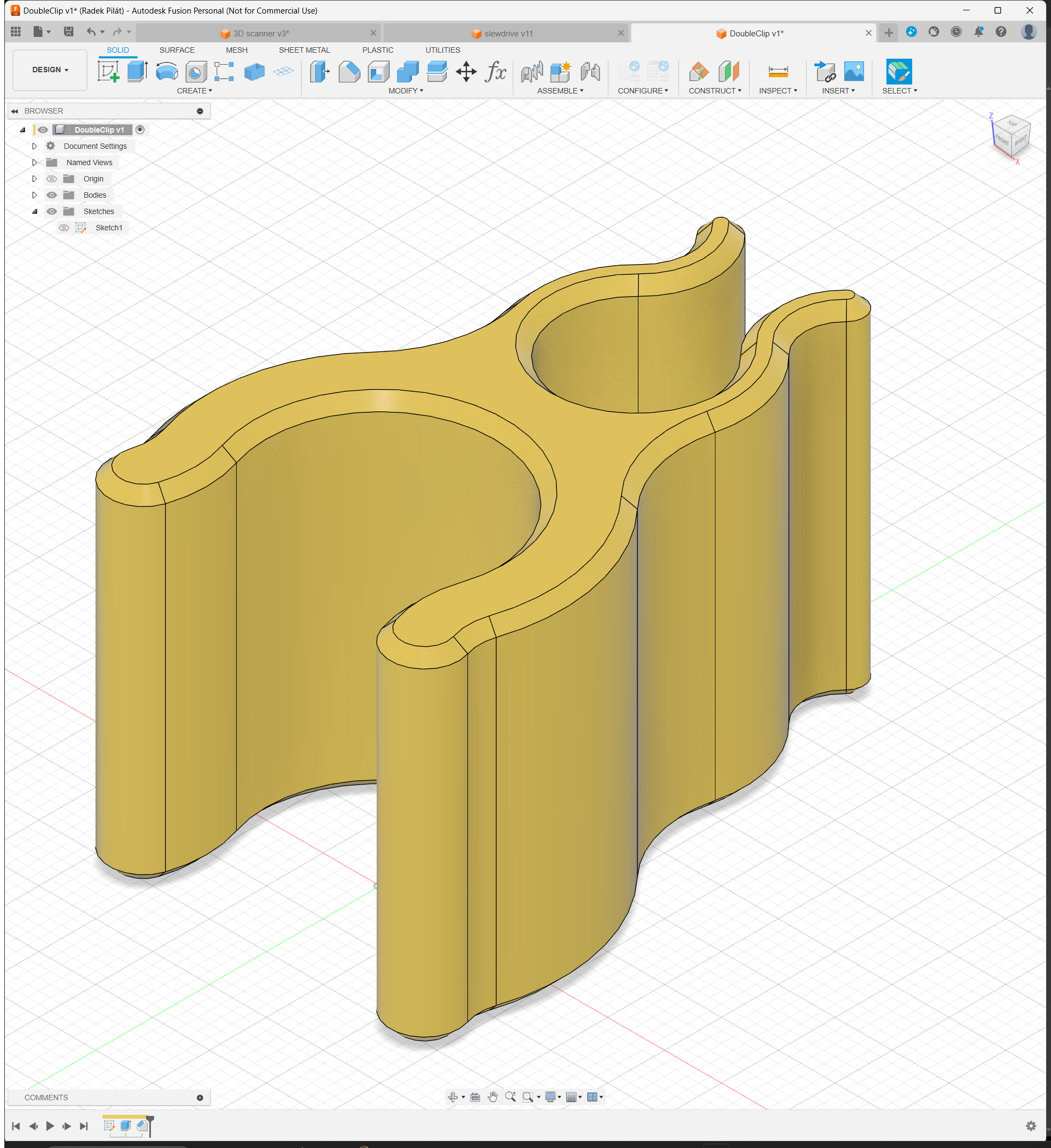 DoubleClip (fully parametric; f3d) — miniatura 4