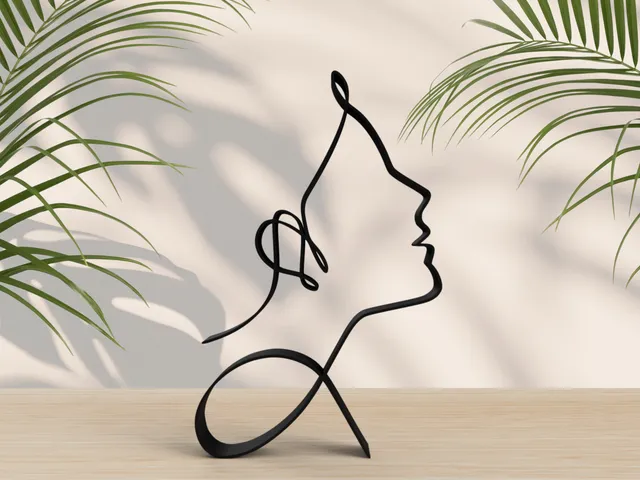 One Line Art Woman