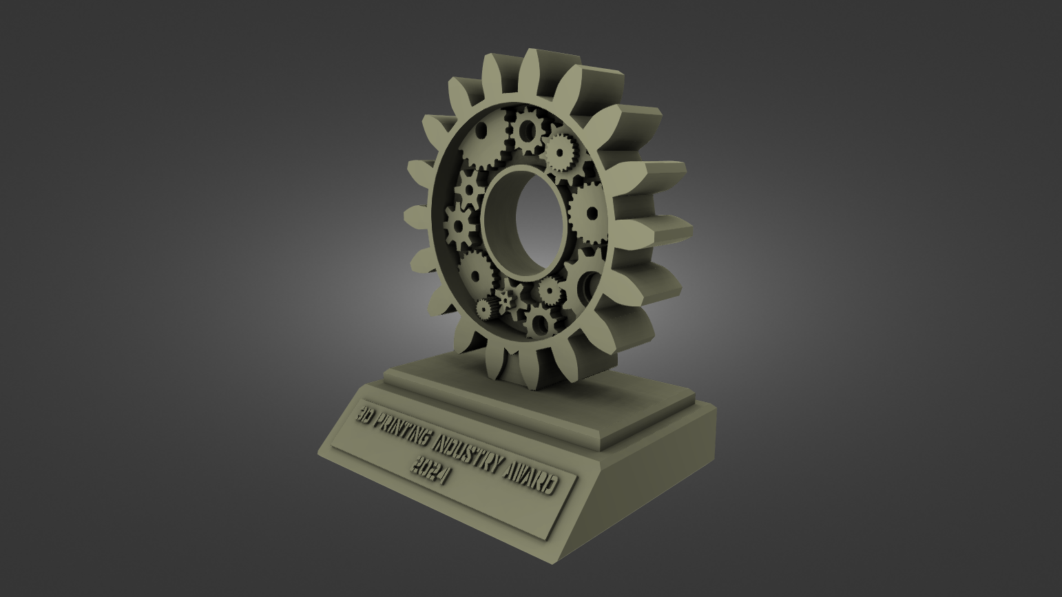 3D Printing Industry Awards 2024 Trophy