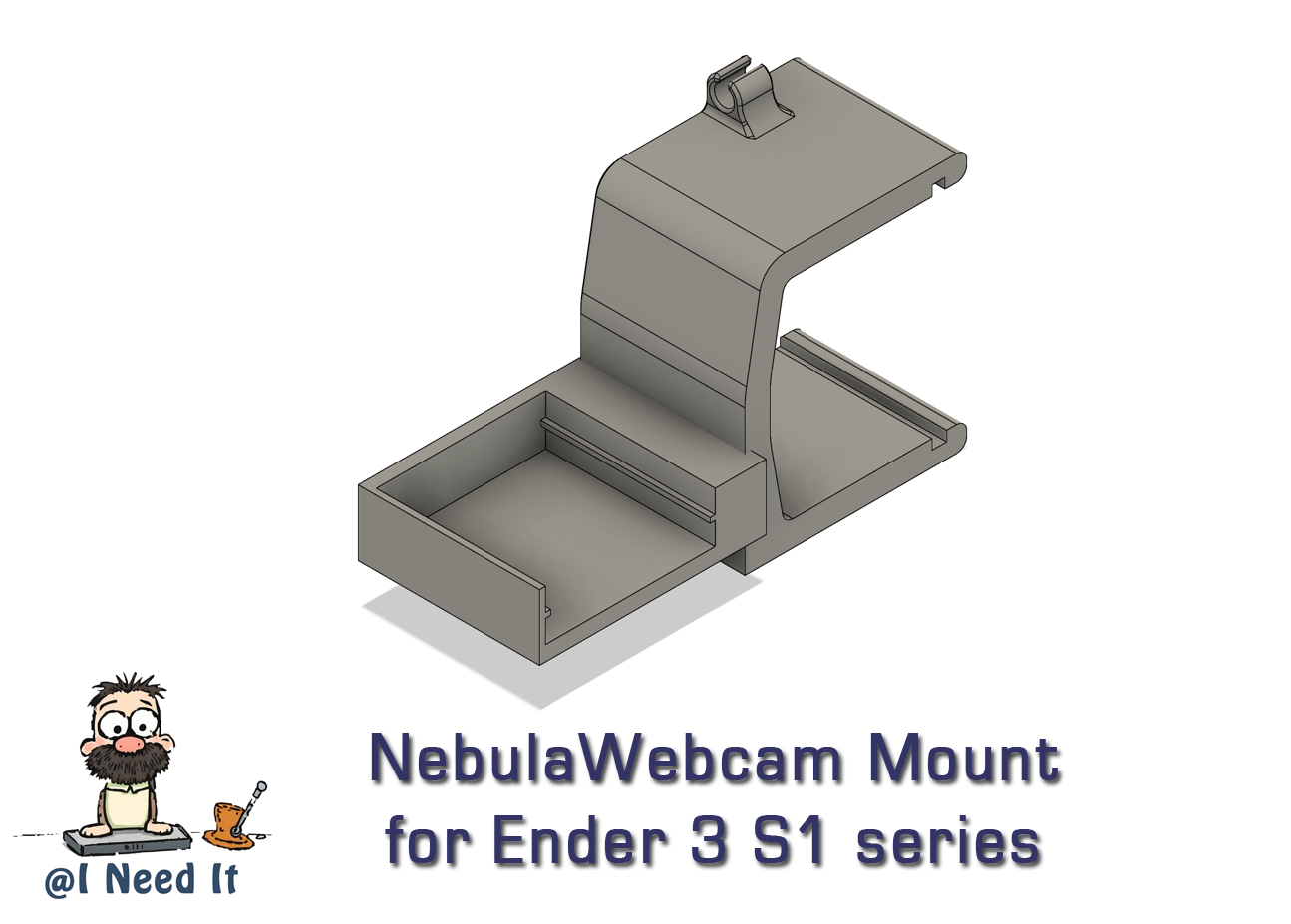 Nebula Camera Mount Ender3 S1 v17 with Cable Clip