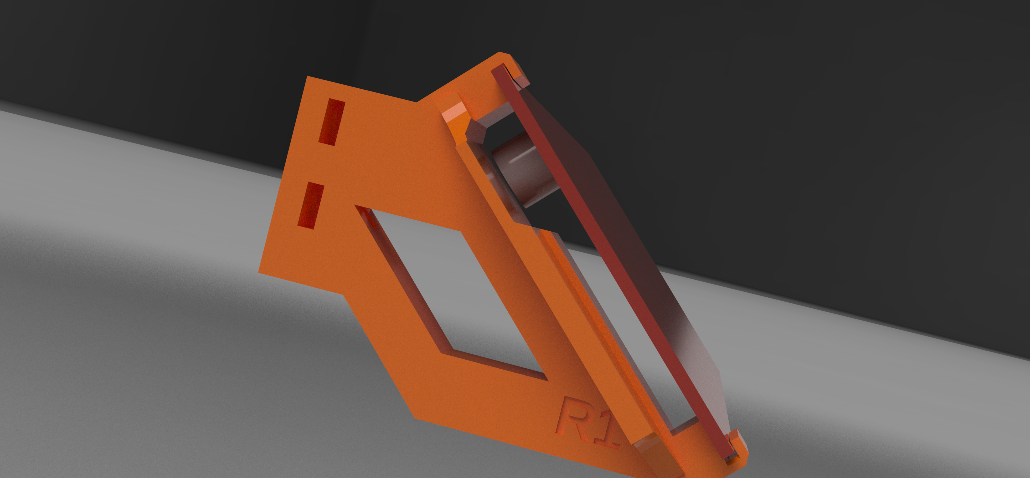 Left hand LCD support for cheap Prusa display units