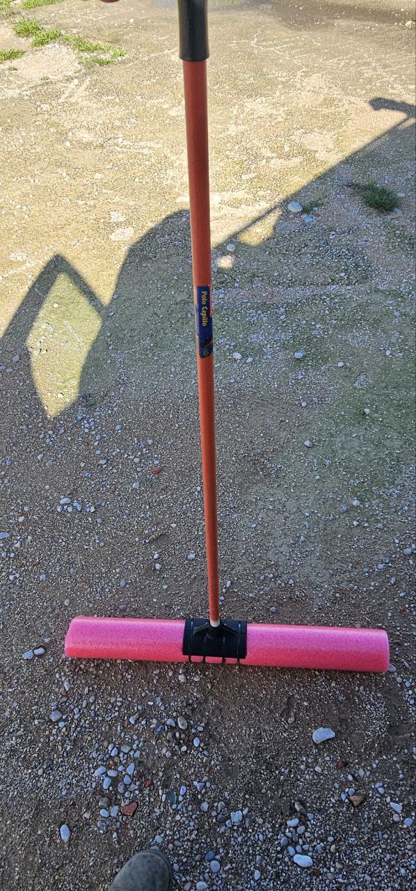 Pool noodle to broom handle adapter (Dana Valencia)