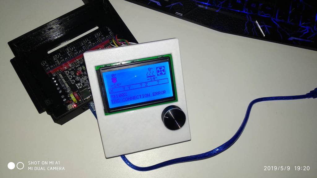 Display cases for Ender 3 and BIGTREETECH TFT35 V1.2 control panel TFT 3.5 v2