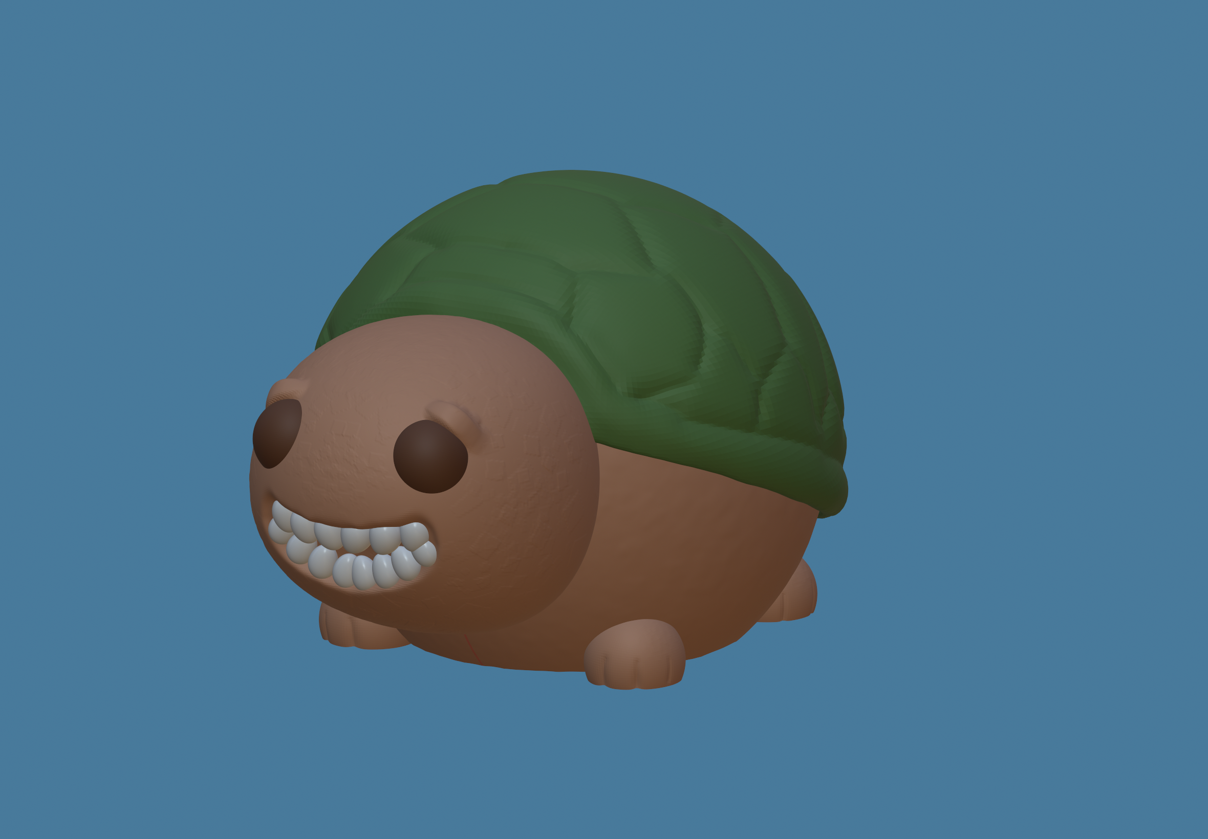 Cute Turtle with weird teeth