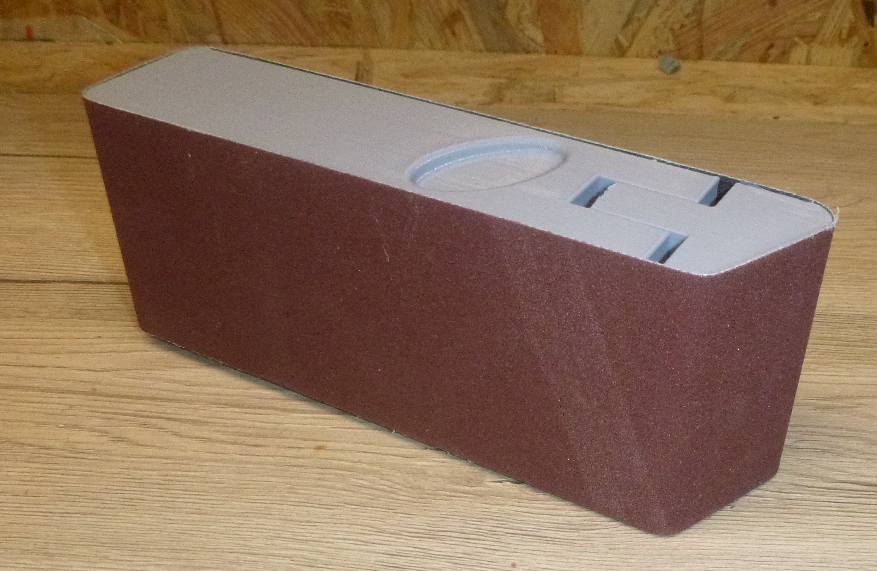 SCHLEIFKLOTZ BÄNDER - SANDING BLOCK 4 SANDING BELTS 75 x 457 mm 3 x 18 inch with grip holes — thumbnail 10