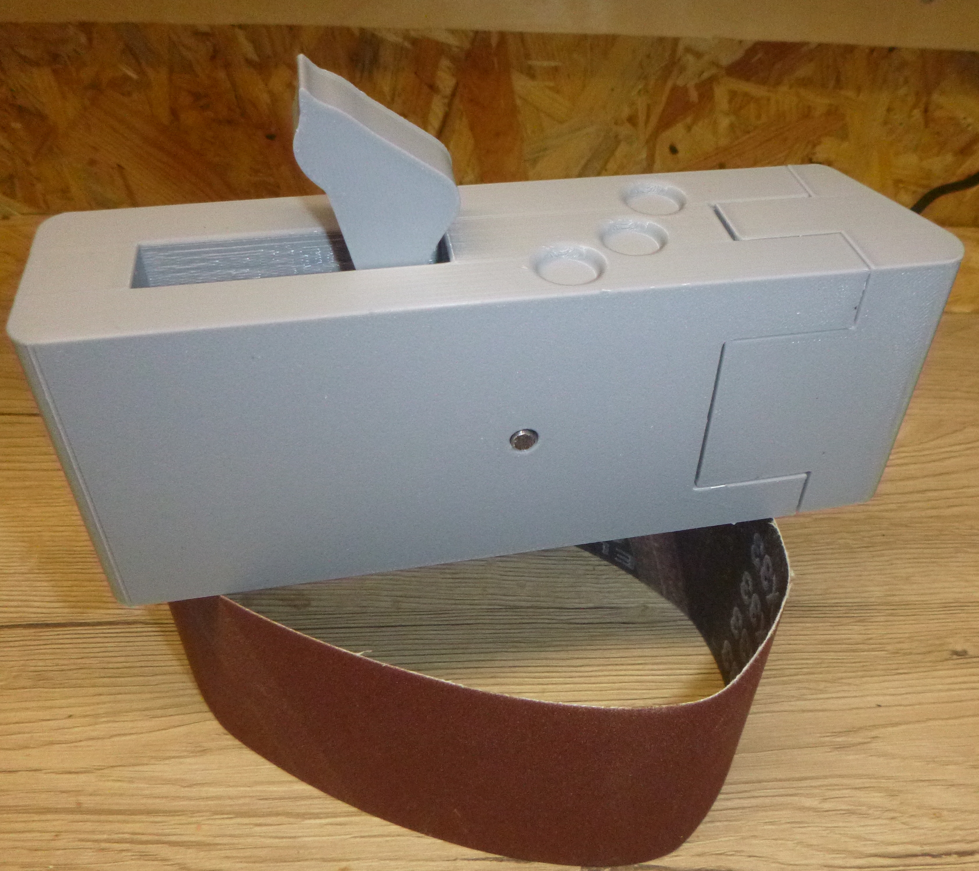 SCHLEIFKLOTZ BÄNDER - SANDING BLOCK 4 SANDING BELTS 75 x 457 mm 3 x 18 inch with grip holes — thumbnail 5