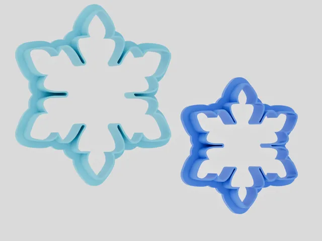 Snowflake Christmas cookie cutter two sizes!