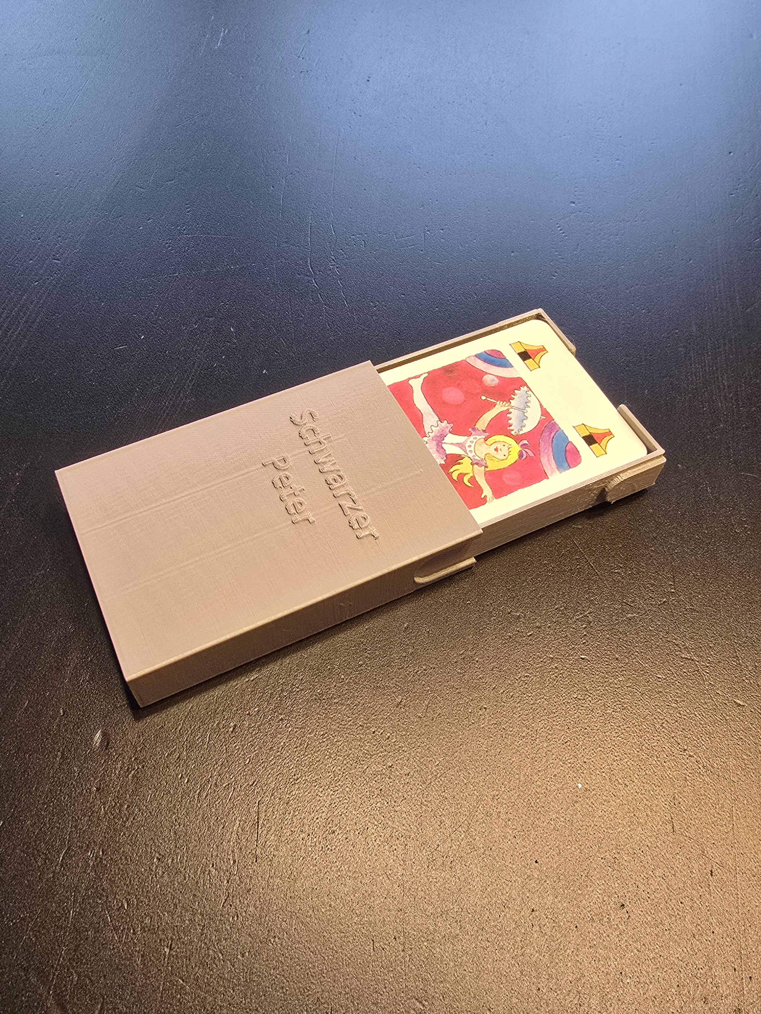Playing card case with parameters