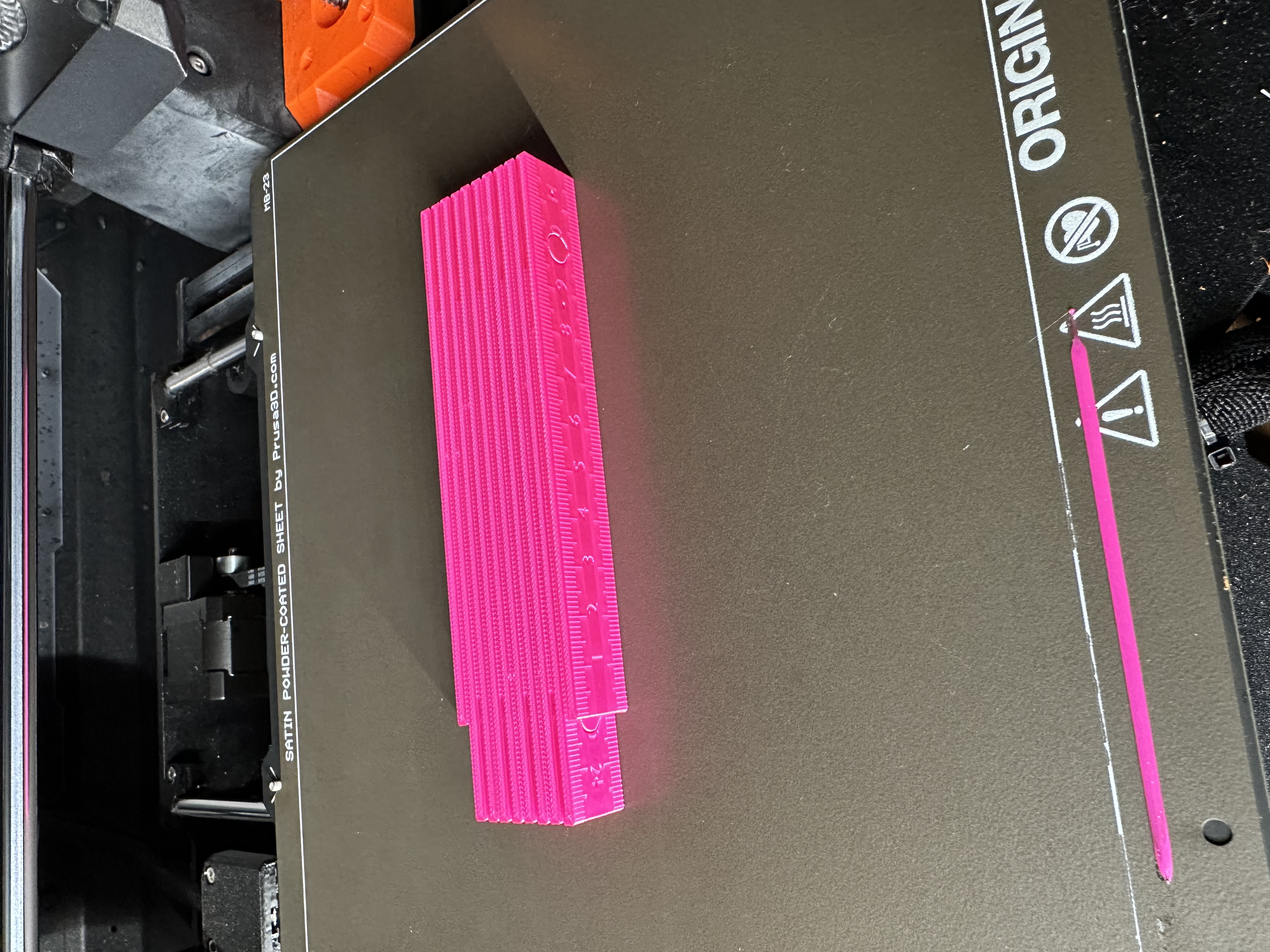folding ruler 1m print in place hinges