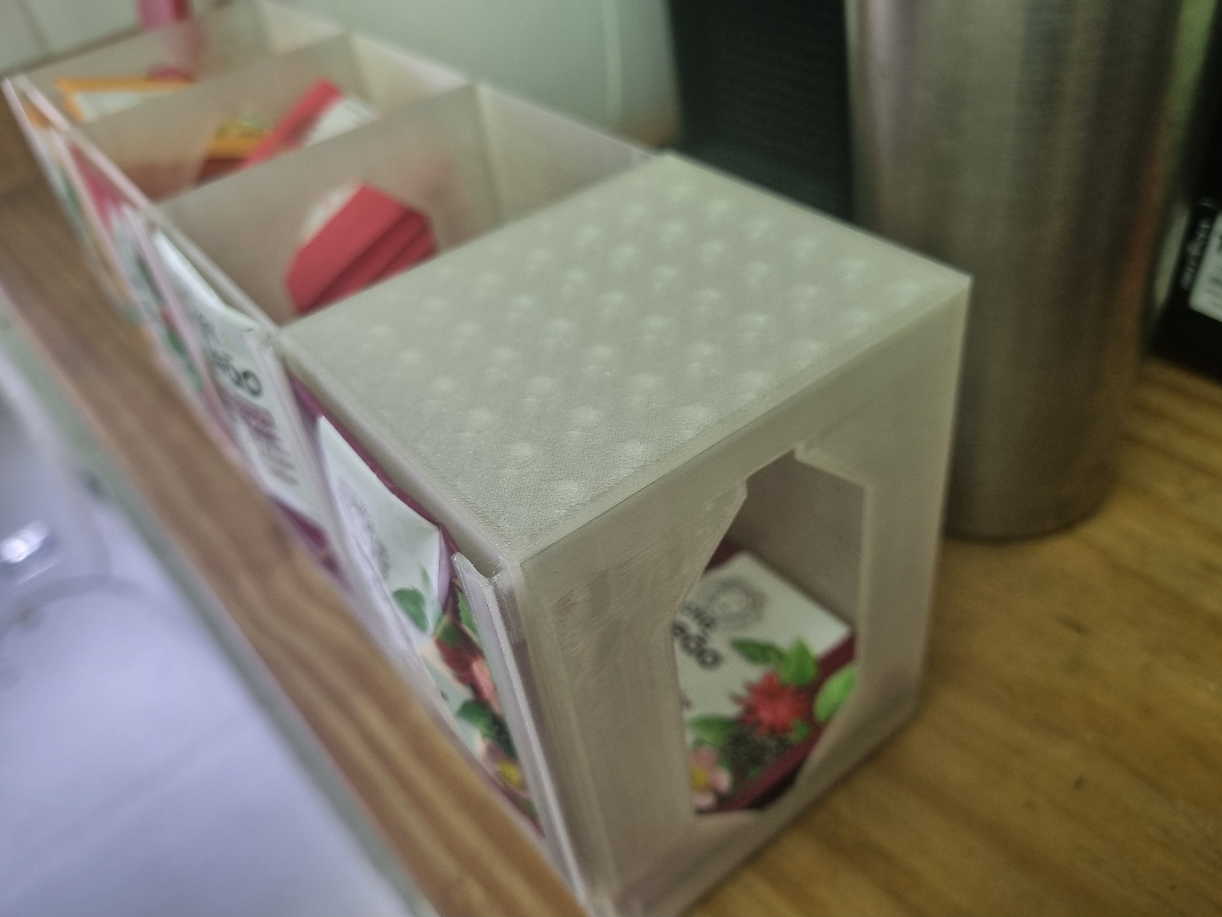 TOP COVER for Tea Bag Dispenser by @pwnate 3D model thumbnail