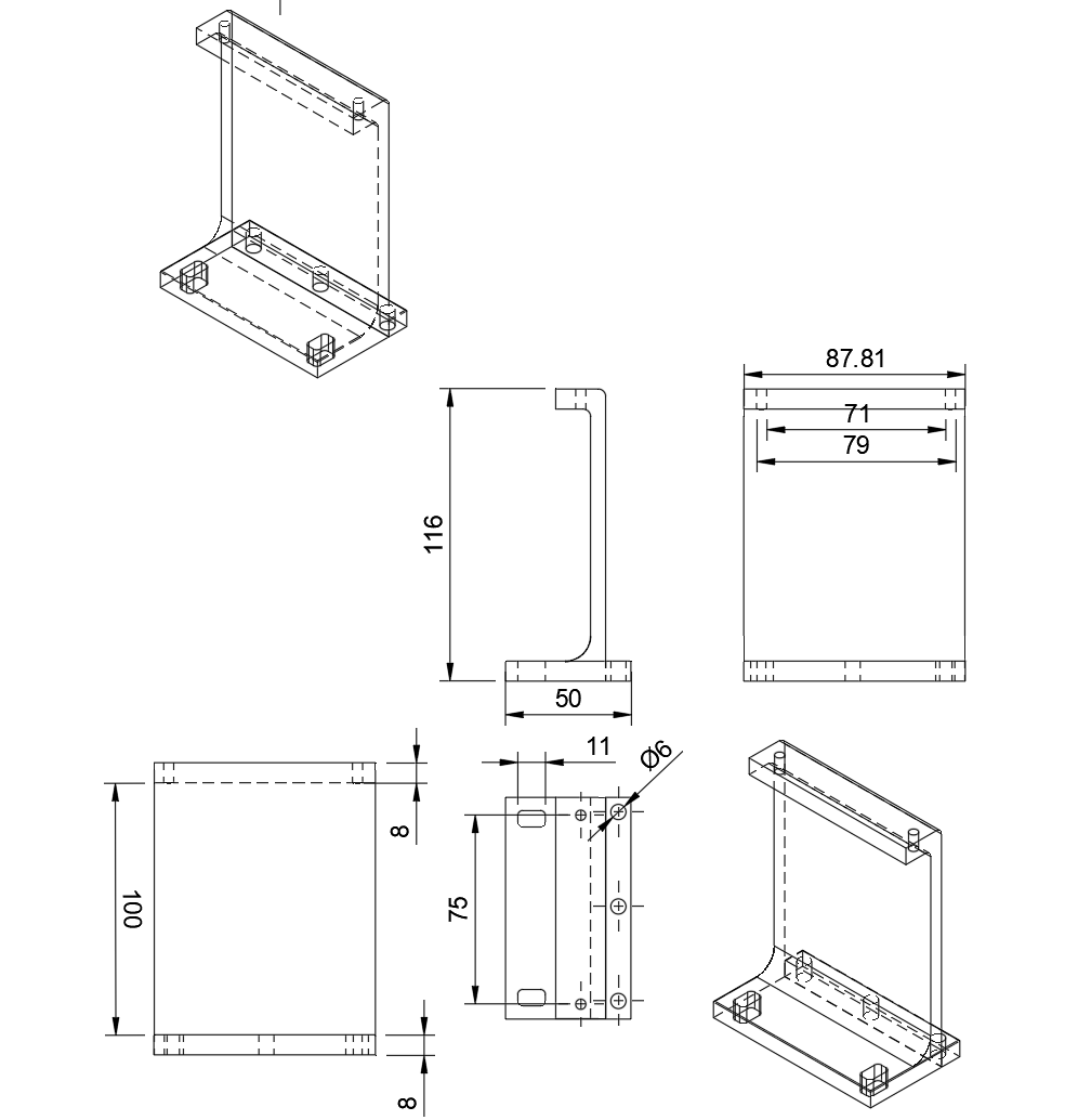 Miniatura 4 do modelo 3D Network Patch Panel Wall Mount