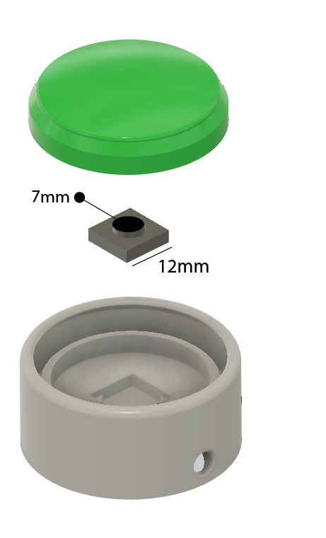 Accessible Button for 12mm Switch by EviaMake | Download free STL model ...