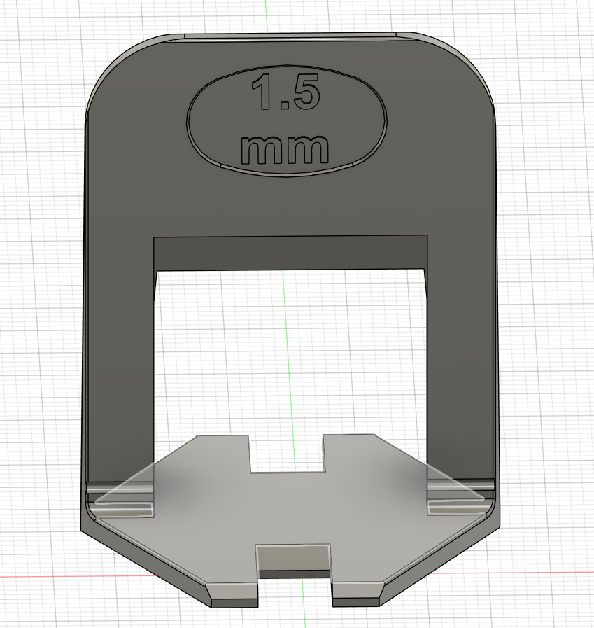 Tile leveling clip 1.5 mm