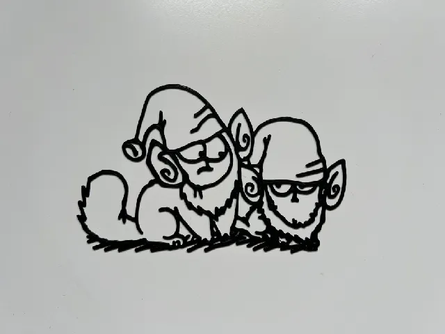 Christmas Simon's Cat Wall Art #4